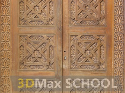 Текстуры средневековых дверей с мавританским узором