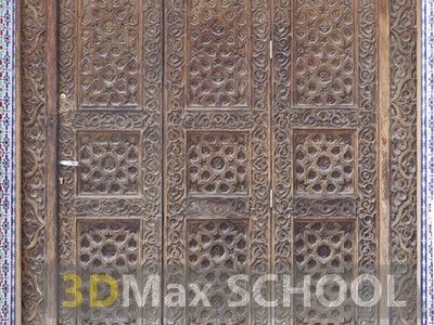 Текстуры средневековых дверей с мавританским узором - 2