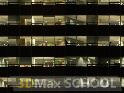 Текстуры фасадов зданий ночью - 53