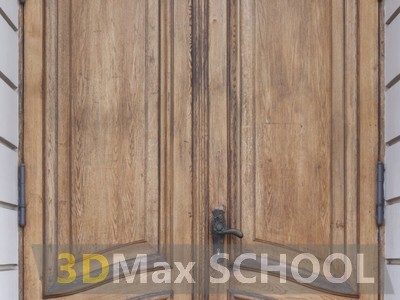 Текстуры деревянных двустворчатых дверей - 34