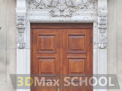 Текстуры деревянных дверей с орнаментами и украшениями - 80