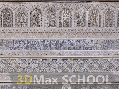 Текстуры старинных орнаментов, узоров и отделки - Мавританские узоры - 206
