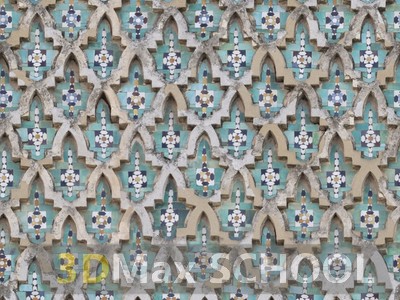 Текстуры старинных орнаментов, узоров и отделки - Мавританские узоры - 215