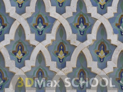 Текстуры старинных орнаментов, узоров и отделки - Мавританские узоры - 217