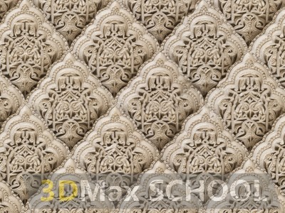 Текстуры старинных орнаментов, узоров и отделки - Мавританские узоры - 227
